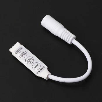 

Professional Mini Size DC12V-24V RGB Led Controller Dimmer Mini 3 keys Connector