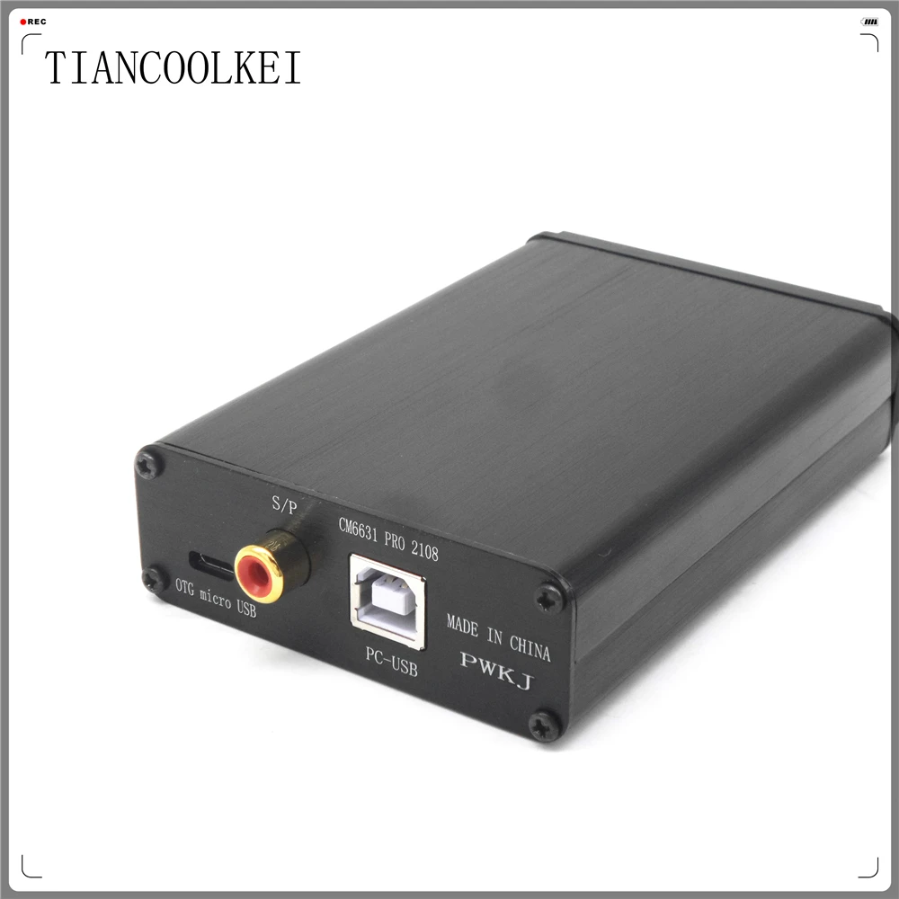 TIANCOOLKEI CM6631 цифровой интерфейс 32/24Bit 192 к ПК ЦАП звуковая карта USB к I2S/SPDIF коаксиальный Выход Hi-Fi аудио декодер