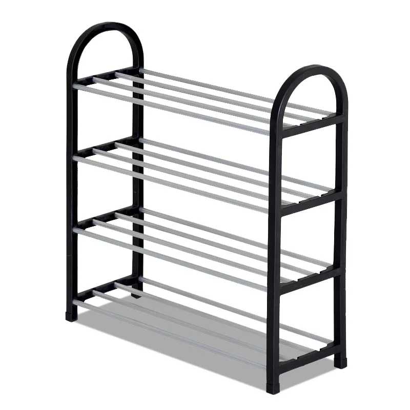 

Simple 4-layer plastic shoe rack Organizer shoe rack More space for storage Shoe storage rack easy to use