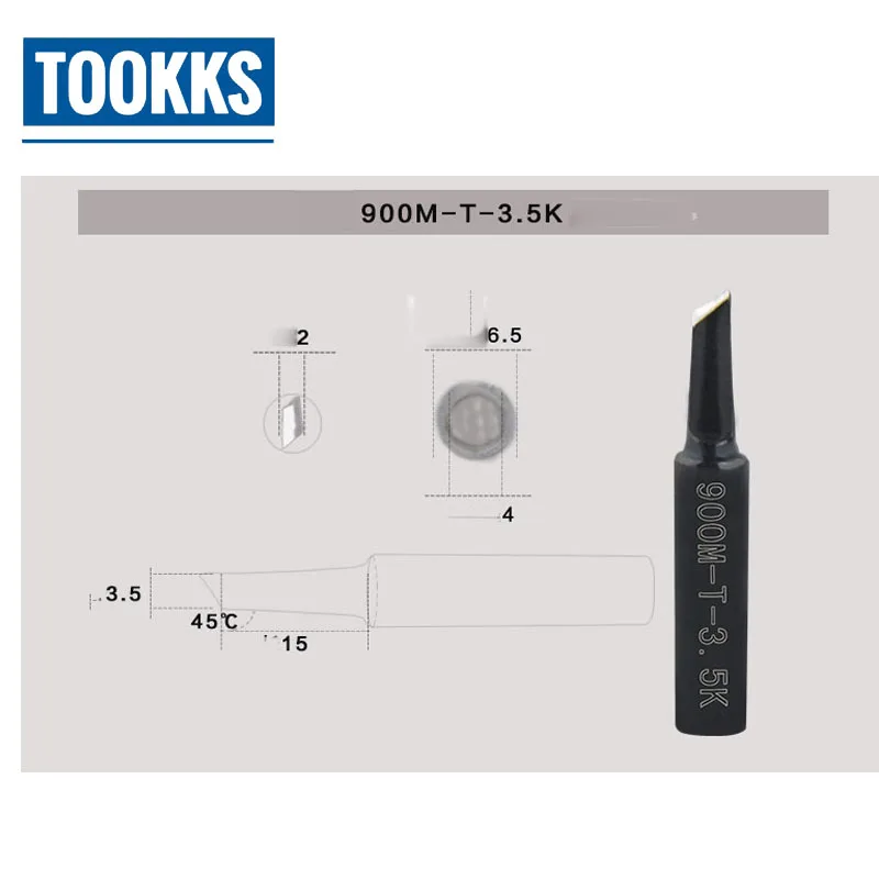 16 шт./лот без примесей свинца и 900M T наконечник паяльника комплект Weling Жало для Hakko 936/937/928 станция сварочная головка