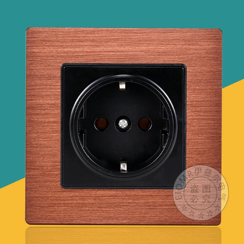 German socket type 86 German socket panel power wall concealed European