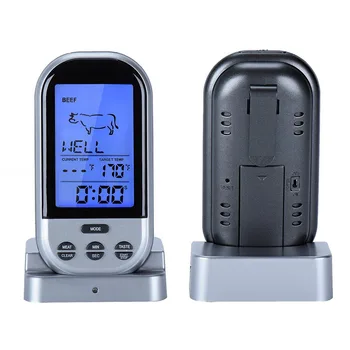 

Convenient Household BBQ Thermometers Wireless Digital Oven Grill Meat Cooking Remote Control with Long Probe HY99 ST21