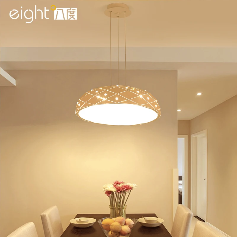 

Nordic restaurant hanging lights modern simple single head Pendant Lights round personality creative led dining room lamps