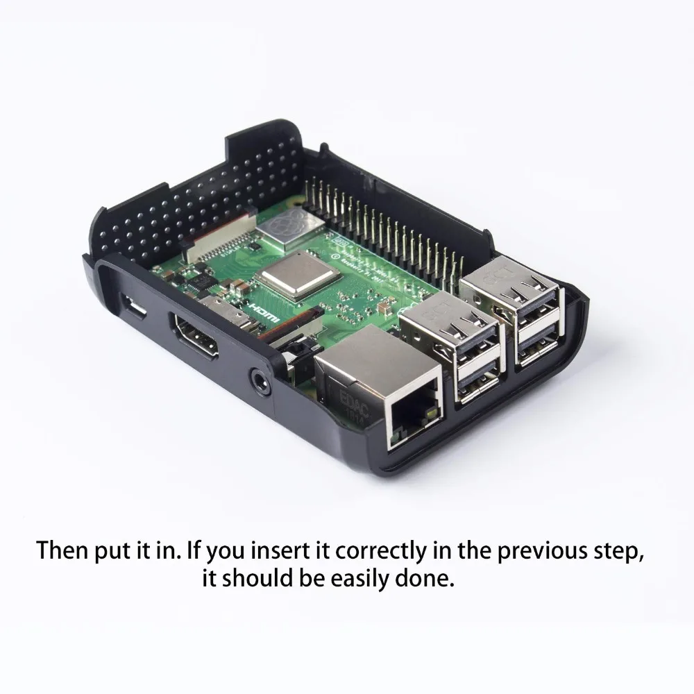 Чехол SunFounder для Raspberry Pi 3B + 2 Model B и 1 с внешним вентилятором|raspberry pi 1|abs blackabs case |