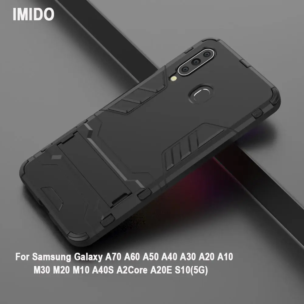 Для samsung GalaxyA70 A60 A50 A40 A30 A20 A10 M30 Броня из ПК + ТПУ чехол для телефона M20 M10 S10