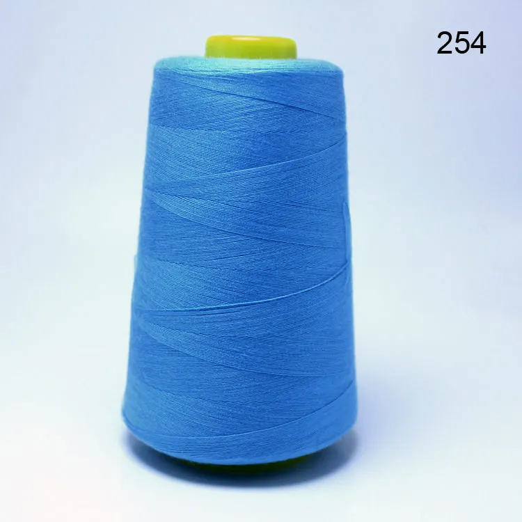 3000 ярдов высокоскоростная швейная нить полиэстер швейная нить тип ручной линии 402-нить для вышивания-02 - Цвет: 254