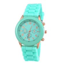 О желе резиновые Для женщин кварцевые часы дамы feminino Часы Montre Femme Homme платье часы Обувь для мальчиков Обувь для девочек Повседневное наручные часы