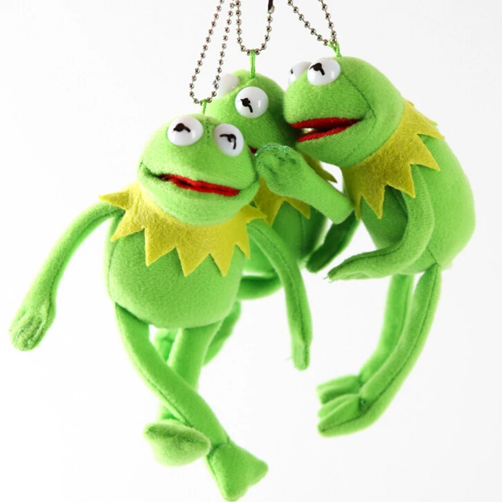 15cm Sesame Street Frog Plush Keychains Doll Stuffed Animal Pendant