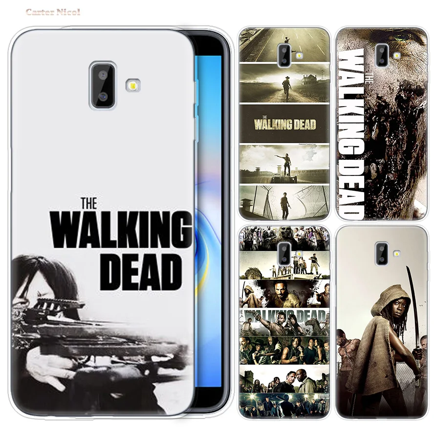 

Cases for Samsung Galaxy J4 J6 S10 Plus A7 A9 2018 Lite Note 9 8 Phone Cover J4+ J6+ Silicone The Walking Dead