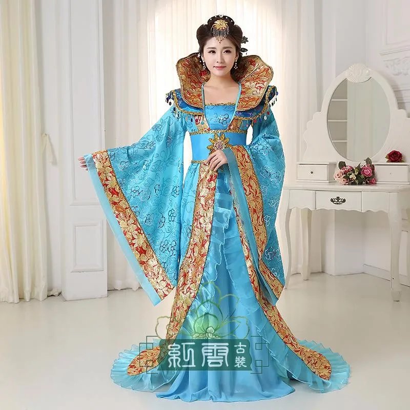 Традиционный китайский костюм, женский классический в стиле ханьфу Манг бобы, Полный вышитый ТВ фильм, Play Платье, верхняя одежда+ юбка+ ремень