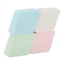 4 шт./компл. в форме ромба косметический спонж для пудры и основы для выпрямления сухих и влажный спонж губки