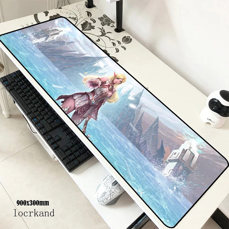 

lineage 2 mats 900x300x3mm 3d gaming mouse pad keyboard mousepad big notebook gamer accessories padmouse mat