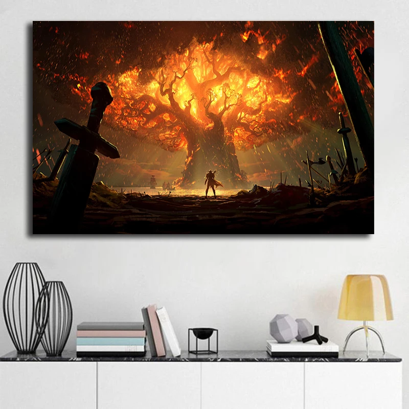 

World Of Warcrafts Battle For Azeroth HD Wallpapers Canvas Posters Prints Wall Art Painting Decorative Picture Home Decoration