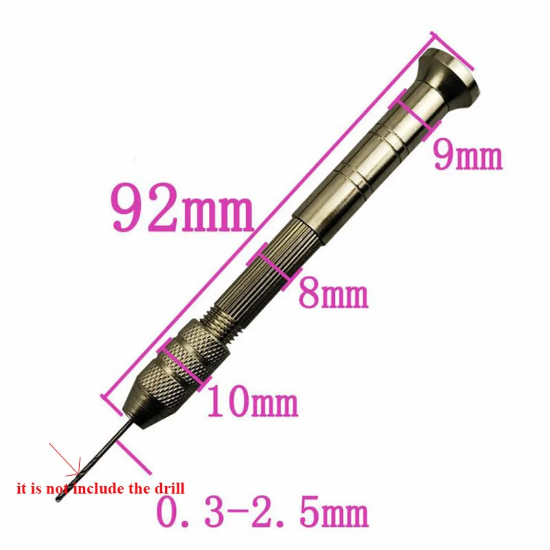 Flexsteel Mini Manual Hand Drill Chuck Twsit Micro Drill Bit 0.3-2.5mm Adjuestable Pin Vice for DIY Carving Tool Flexsteel Mini Manual Hand Drill Chuck Twsit Micro Drill Bit 0.3-2.5mm Adjuestable Pin Vice for DIY Carving Tool
