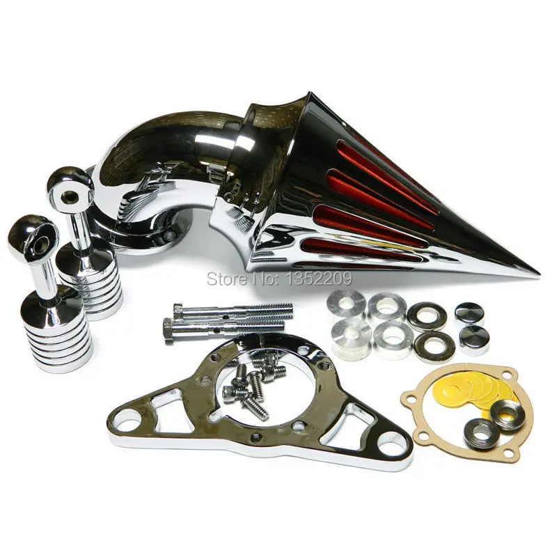 Motorcycle Chrome Spike Air Cleaner Intake Filter Spike Air Cleaner Intake kit Fits For Harley