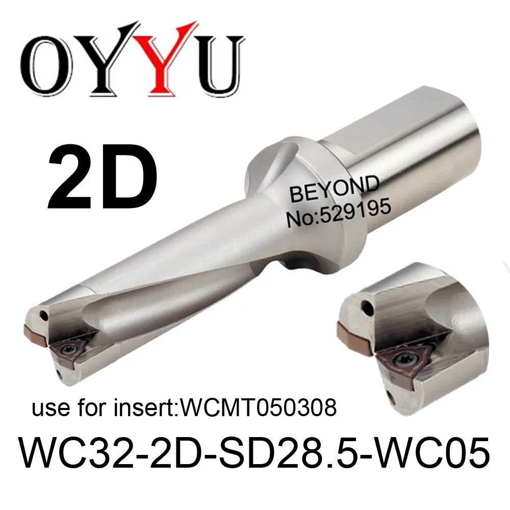 

WC32-2D-SD28.5-WC05, WC indexable insert drill U Drilling Shallow Hole indexable insert drills,Cooling hole,original factory
