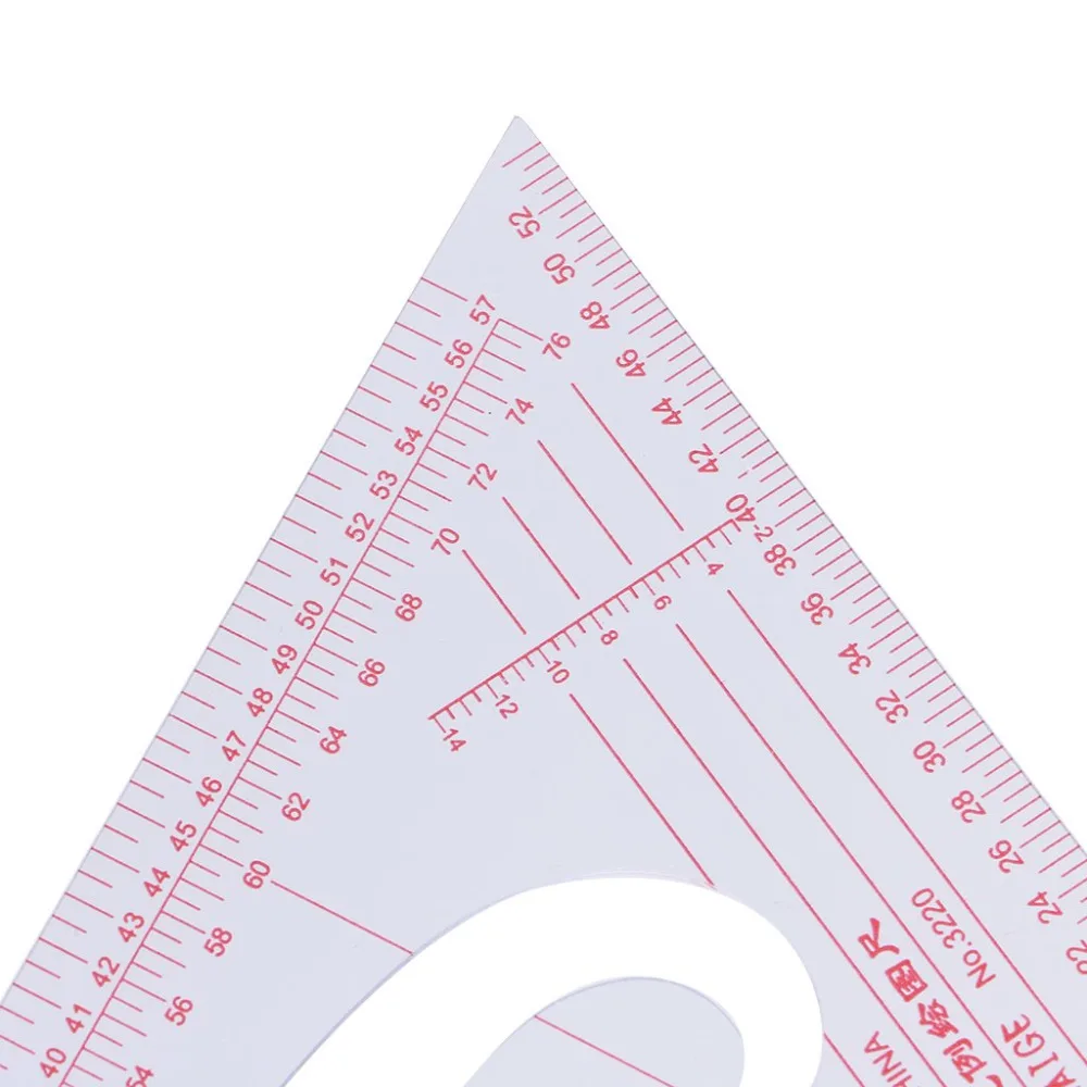 XRHYY MultiFunction Triangular Scale Ruler Measure Plastic Dressmaking Tailor Sewing For Students Designers Pattern Maker&Tailor drafting set mathematical rulers set drawing tool set