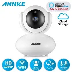 ANNKE 1080 P PTZ домашняя охранная ip-камера Беспроводная умная ИК WiFi камера Аудио запись наблюдения детский монитор HD мини камера видеонаблюдения