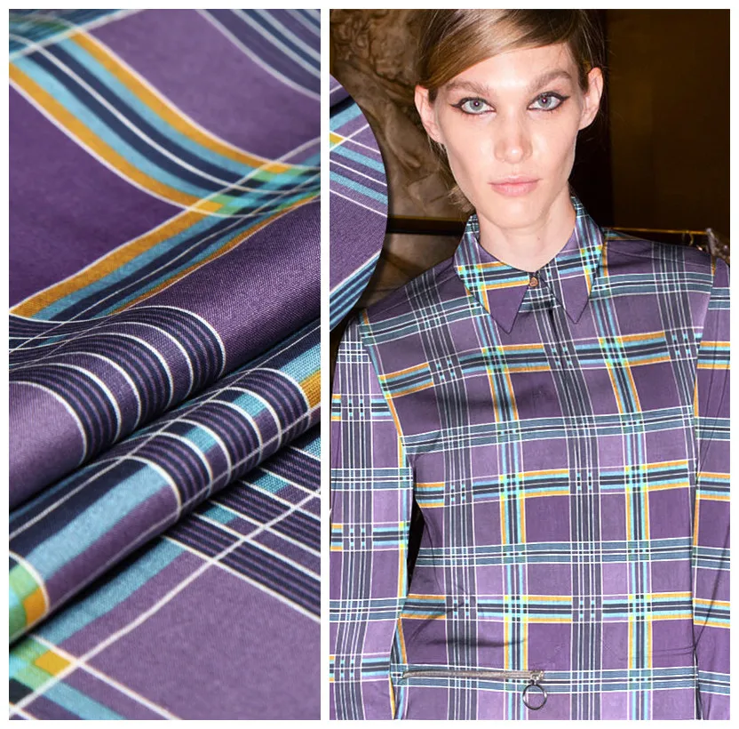 

Check sand heavy silk fabric dress silk clothing fabrics wholesale high quality silk cloth