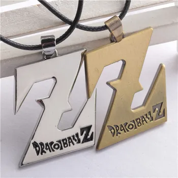 

Hot Dragonball Evolution Z Necklace SAIYA Logo Necklace Fashion Alloy Leather Necklace For Women&Men Size 3*4cm