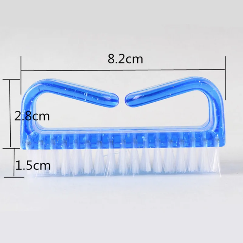 

2 Pcs Clean Brush Tool File Plastic Nail Art Dust Clean Brush Manicure Pedicure Soft Nail Art Tools Big Size Durable Nail Care