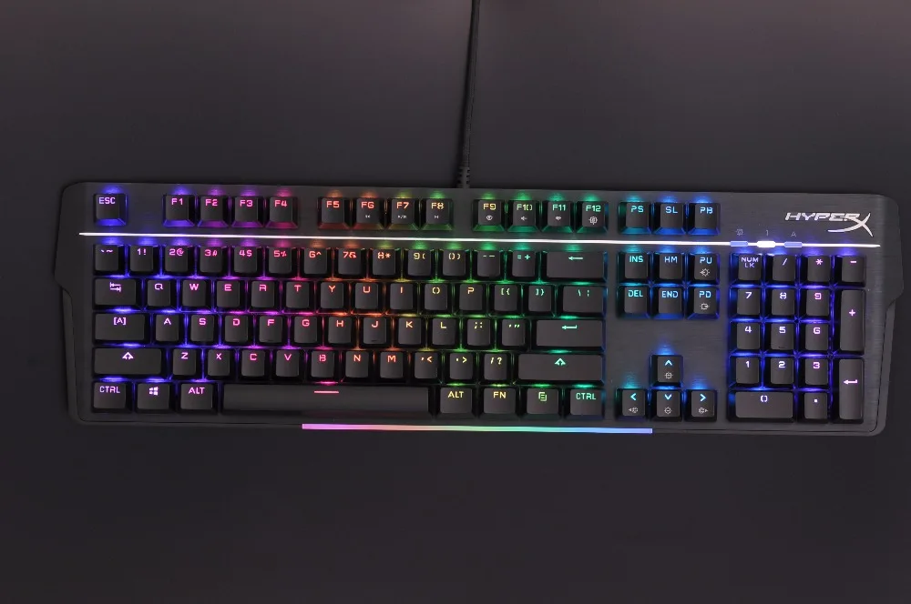 KINGSTON HyperX Mars RGB Механическая игровая клавиатура Регулируемая клавиша цвет фона и яркость электронная Спортивная клавиатура