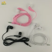 3,5 мм стерео мягкие горячие продажи розовые прозрачные наушники вкладыши удобные спортивные наушники для htc MP3 500 шт/лот