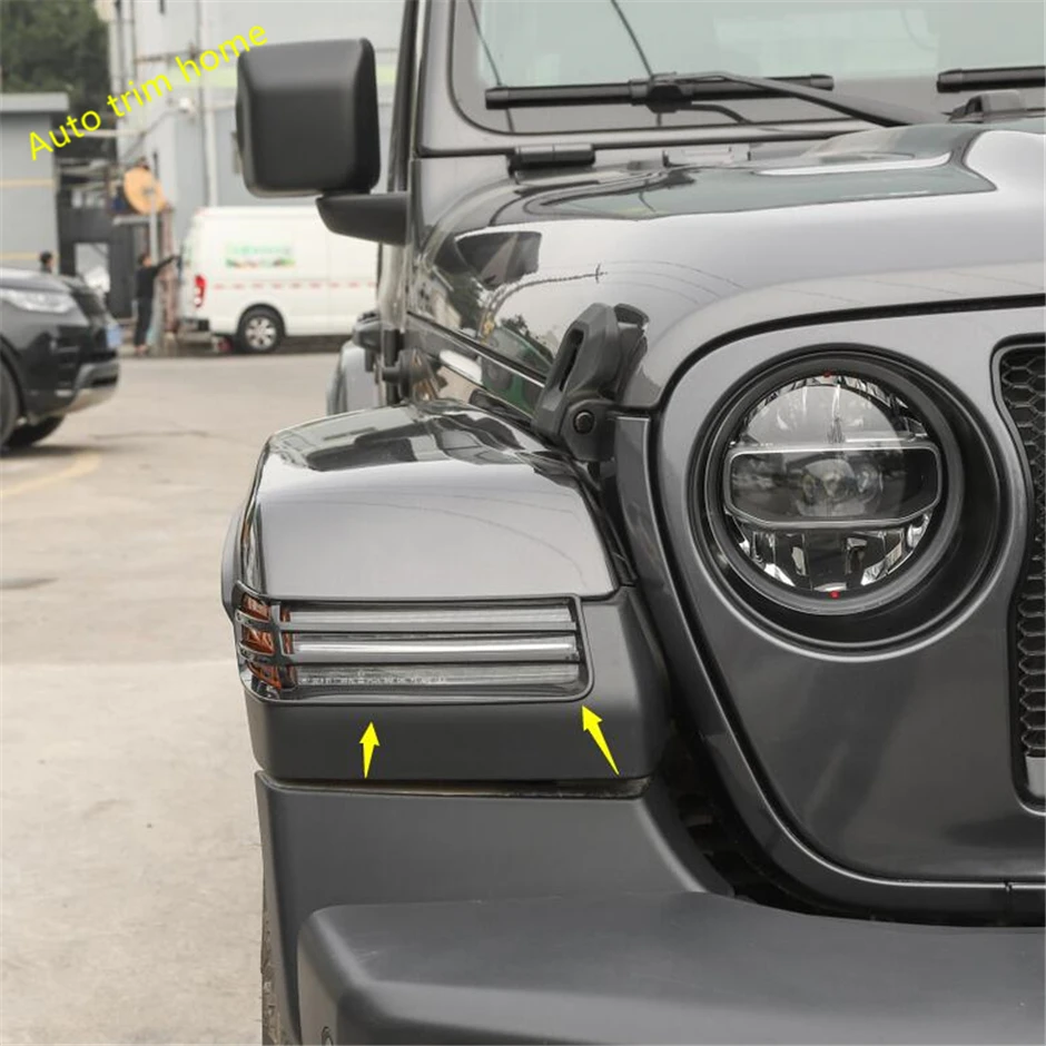 Lapetus переднее колесо для бровей абажур крышка отделка ABS Подходит для Jeep Wrangler JL