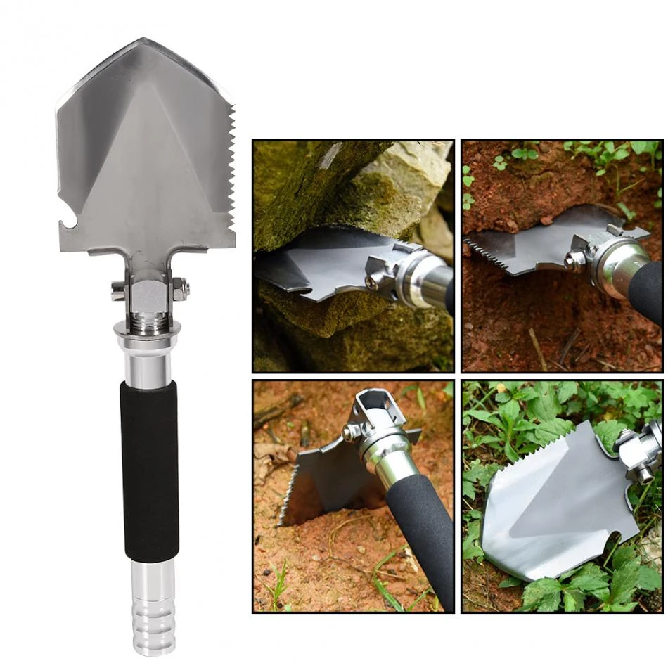 Multi-function Folding Camping Shovel Military Tactical Emergency Survival Spade