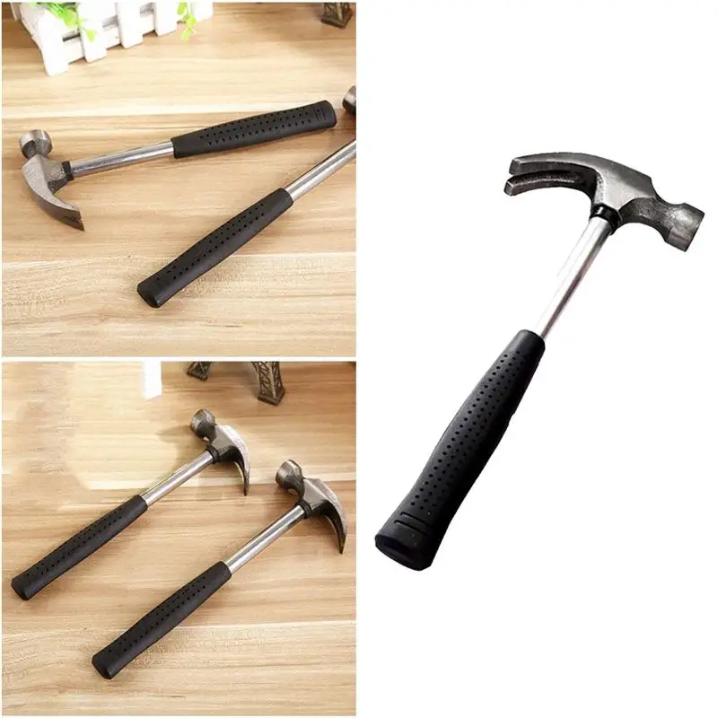 

Steel Handle Claw Hammer Mini Household Hammers Claw Woodworking Nail Puncher Metal Emergency Rescue Tool For Home Car Outdoor