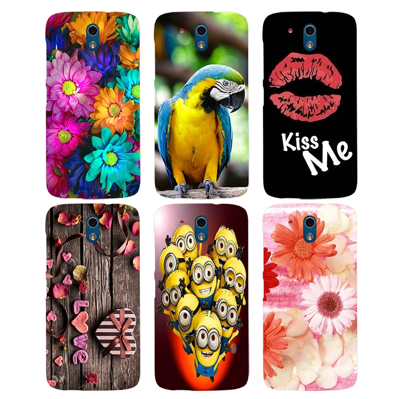 Чехол для телефона HTC Desire 326G / 526 526G с двумя слотами sim карт + чехол цветочным