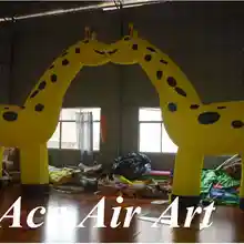 Изготовленные на заказ различные размеры прекрасный вход свод надувной Арка из жирафов для вечерние украшения