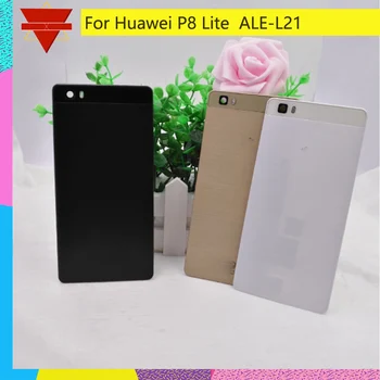 

10Pcs\lot 5.0" For Huawei P8 lite ALE-L21 Housing Battery Cover Back Cover Case Rear Door Chassis Shell Housing