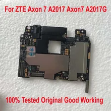 Tested Original Work Unlock Mainboard For ZTE Axon 7 A2017 Axon7 A2017G Motherboard Circuits Fee Flex Cable Accessory Set