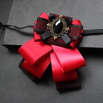 

High quality Geometric Design polyester Bow tie European Man Accessories Solid Color Gentleman Shirt Neck Bow Tie