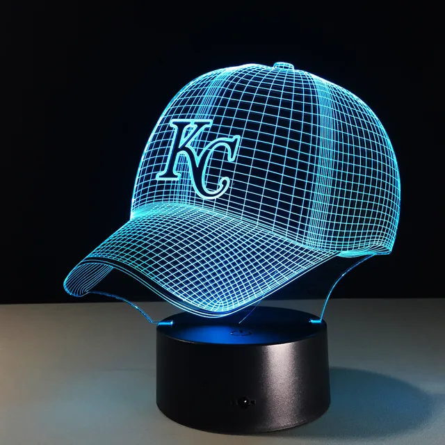 kc royals world series baseball caps kansas city fitted cap novelty chiefs illusion night light colorful hologram desk kc royals world series baseball caps kansas city fitted cap novelty chiefs illusion night light colorful hologram desk