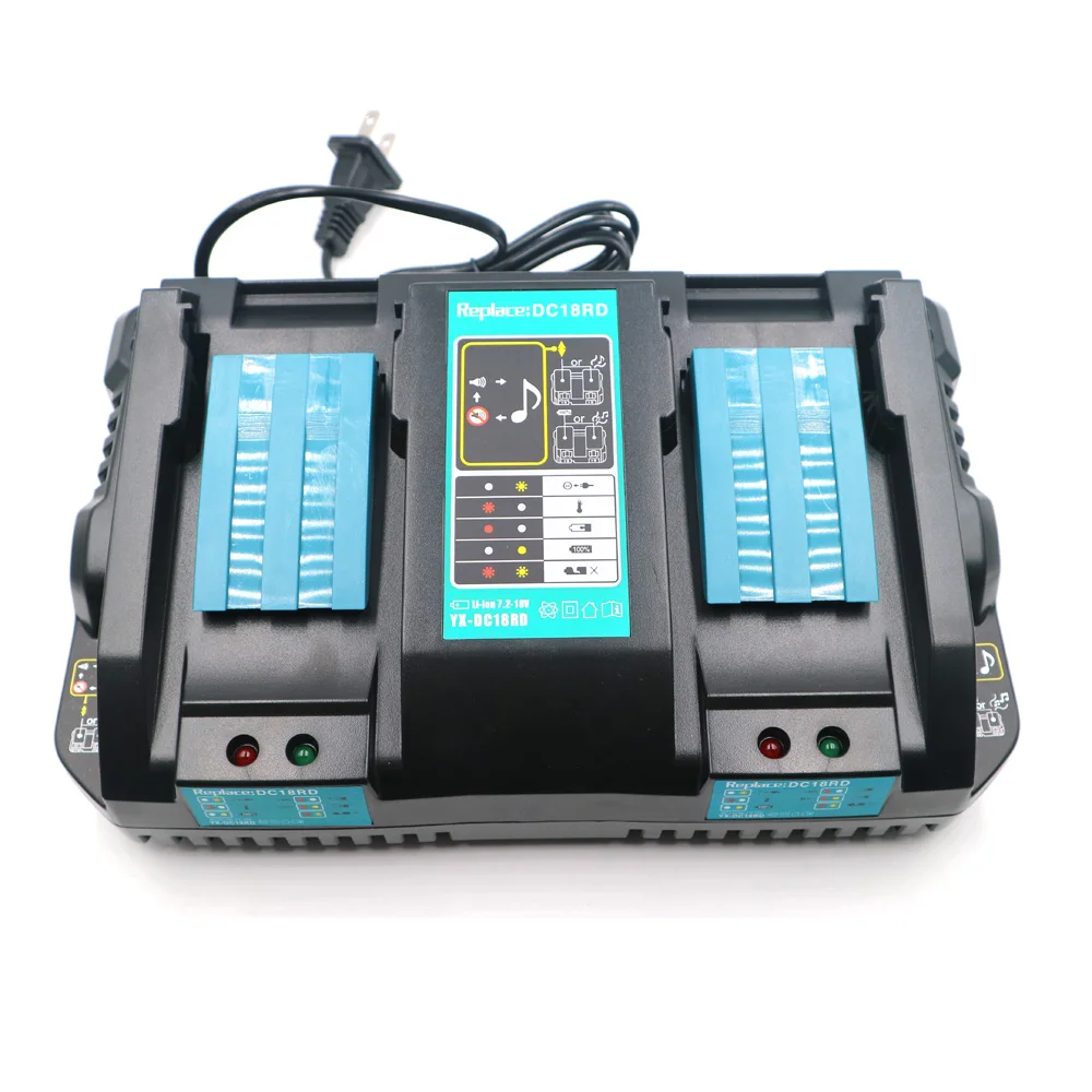 

C&P Mak Ch08 BL1830 BL1840 DC14SA DC18SC DC18RA DC18RD DC18RCT 100-240V 50/60HZ Li-Ion Battery double Charger China