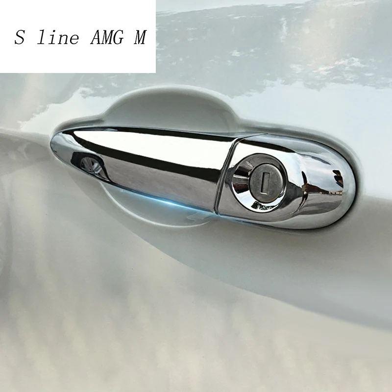

Car Styling For BMW 3 4 Series 3GT F30 F32 F34 Outer Door Bowl Strip And Handle Protective Stickers Covers Trim auto Accessories