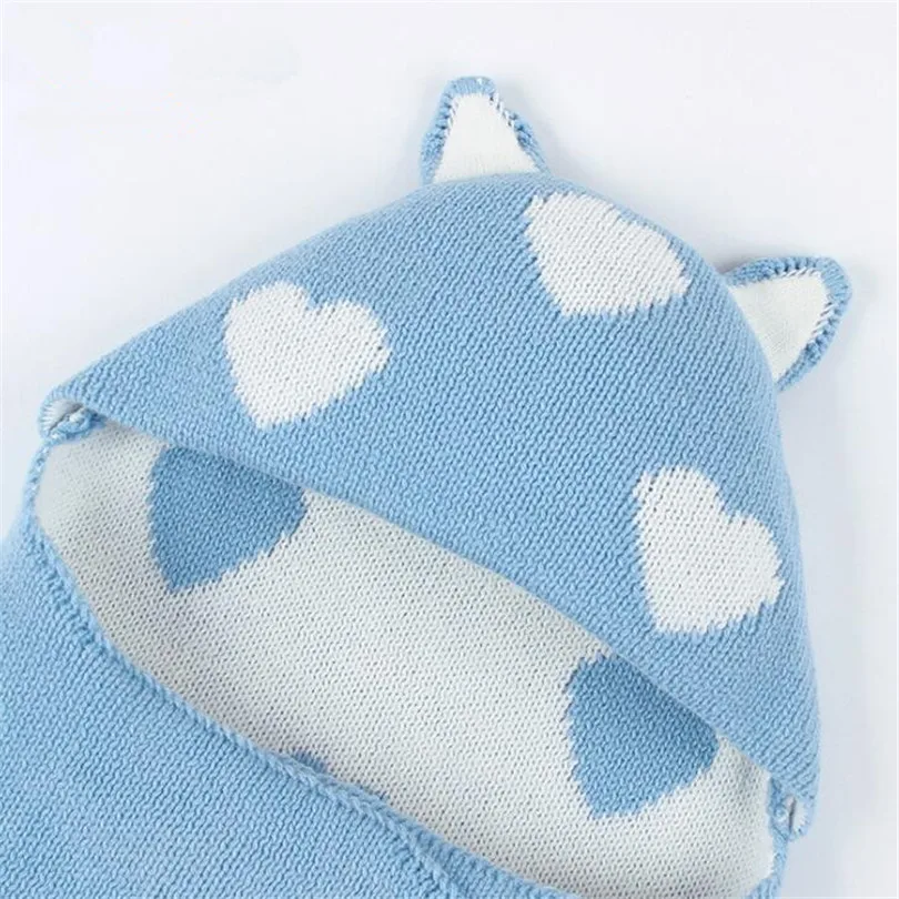 Cobertores do Bebê Recém-nascido de Crochê Respirável com Capuz Bolsas de Dormir Bebê Swaddle Envoltório Cobertor Malha Reciving Cobertores Recém-nascidos 7 Bebê Swaddle Envoltório Cobertor Cobertores Do Bebê