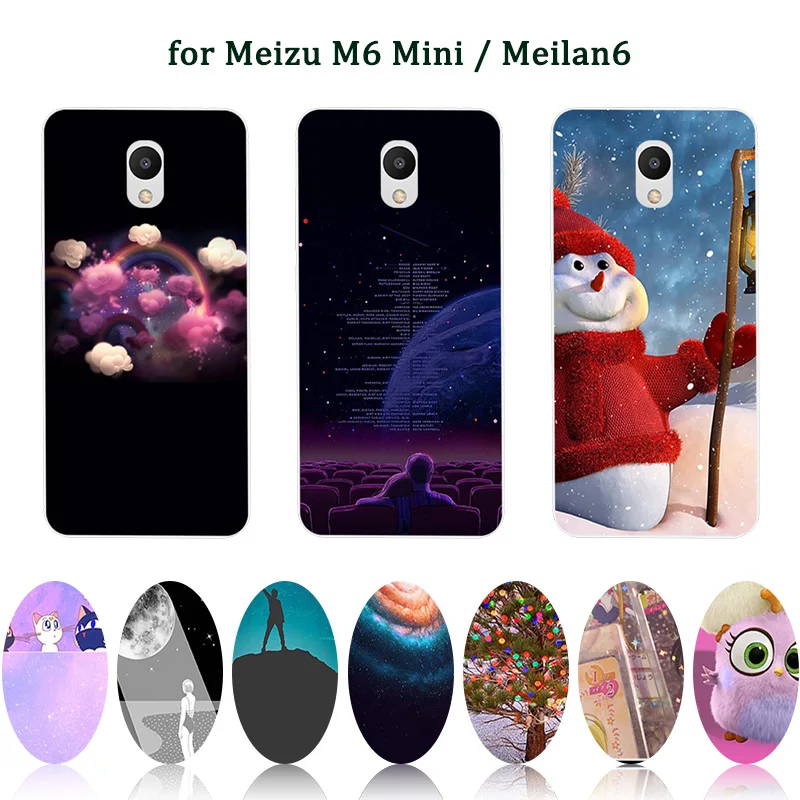 5 2 &quotдля Coque Meizu M6 Mini Ultra Clear кремния полная защита Desert задняя крышка чехол для