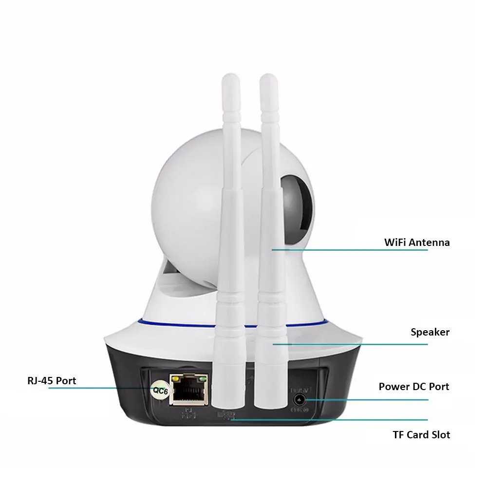 Новый 2.0MP Беспроводной IP Камера Wi Fi 2 двухстороннее аудио видео наблюдения камера