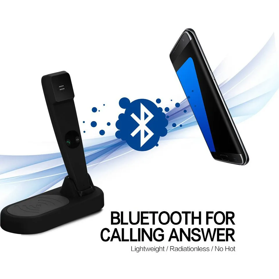 

QI Wireless Charger 2in1 Smart Device with Bluetooth Call handsfree and Wireless Charging for Iphone 8 X XS XR S8 S9 Qi Standard