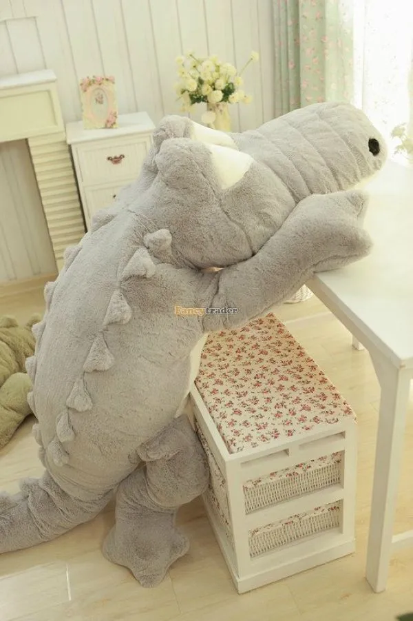 Fancytrader 79'' 200cm Super JUMBO Biggest Plush Crocodile Alligator, 2 Colors, Free Shipping FT50127 (2)