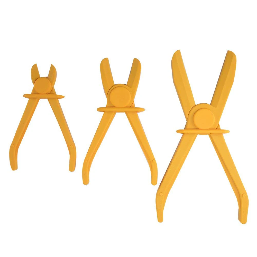 

3Pcs/set Line Clamps Flexible Fuel Hose Pinch Off Pliers Straight Jaw Brake Water Tube Set AD061