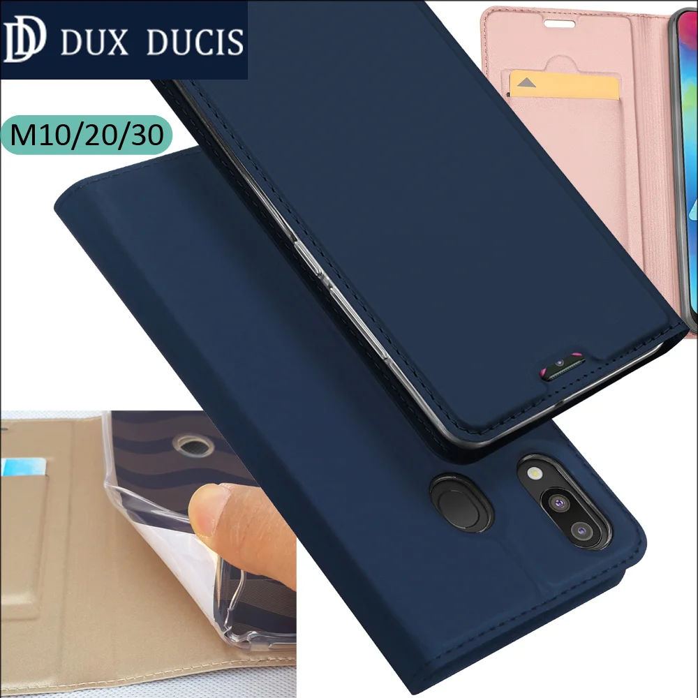 Оригинальный DUX DUCIS чехол для samsung Galaxy M20 M40 M10 Книга Флип кожаный бумажник