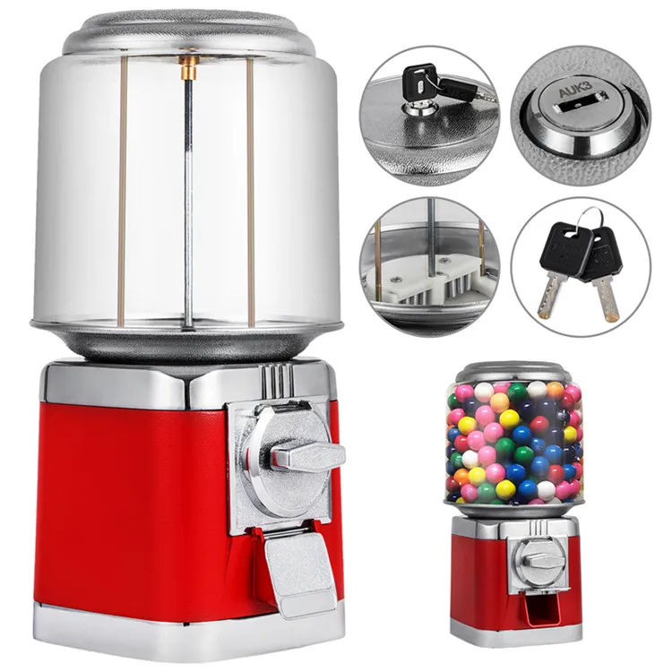 Red//Black Wholesale Vending Products All Metal Bulk Vending Gumball Machine