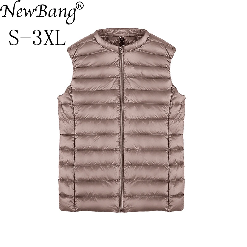 NewBang Vest Of Women Ultra Light Down Vests Portable Sleeveless Female