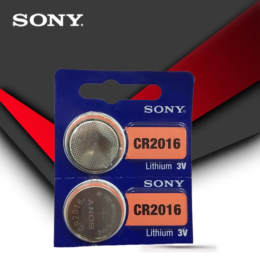 

2pcs/lot SONY 3V Lithium Coin Cells Button Battery DL2016 KCR2016 CR2016 LM2016 BR2016 High Energy Density