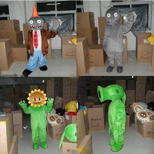 Pea Shooter Mascot Costume Fancy Dress Custom Cosplay Theme Mascotte