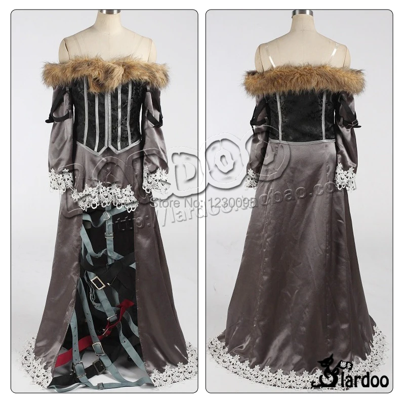 Final Fantasy X 10 Lulu Cosplay Costume Halloween Party Dress With High Quality Adult Christmas